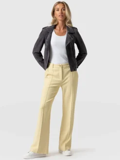 Pants|Saint and Sofia Cambridge Tailored Wide Leg Pant - Yellow