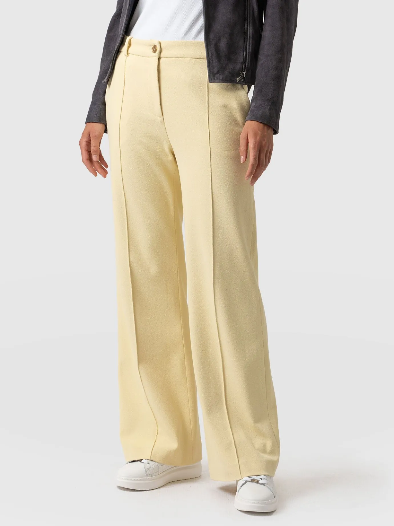 Pants|Saint and Sofia Cambridge Tailored Wide Leg Pant - Yellow