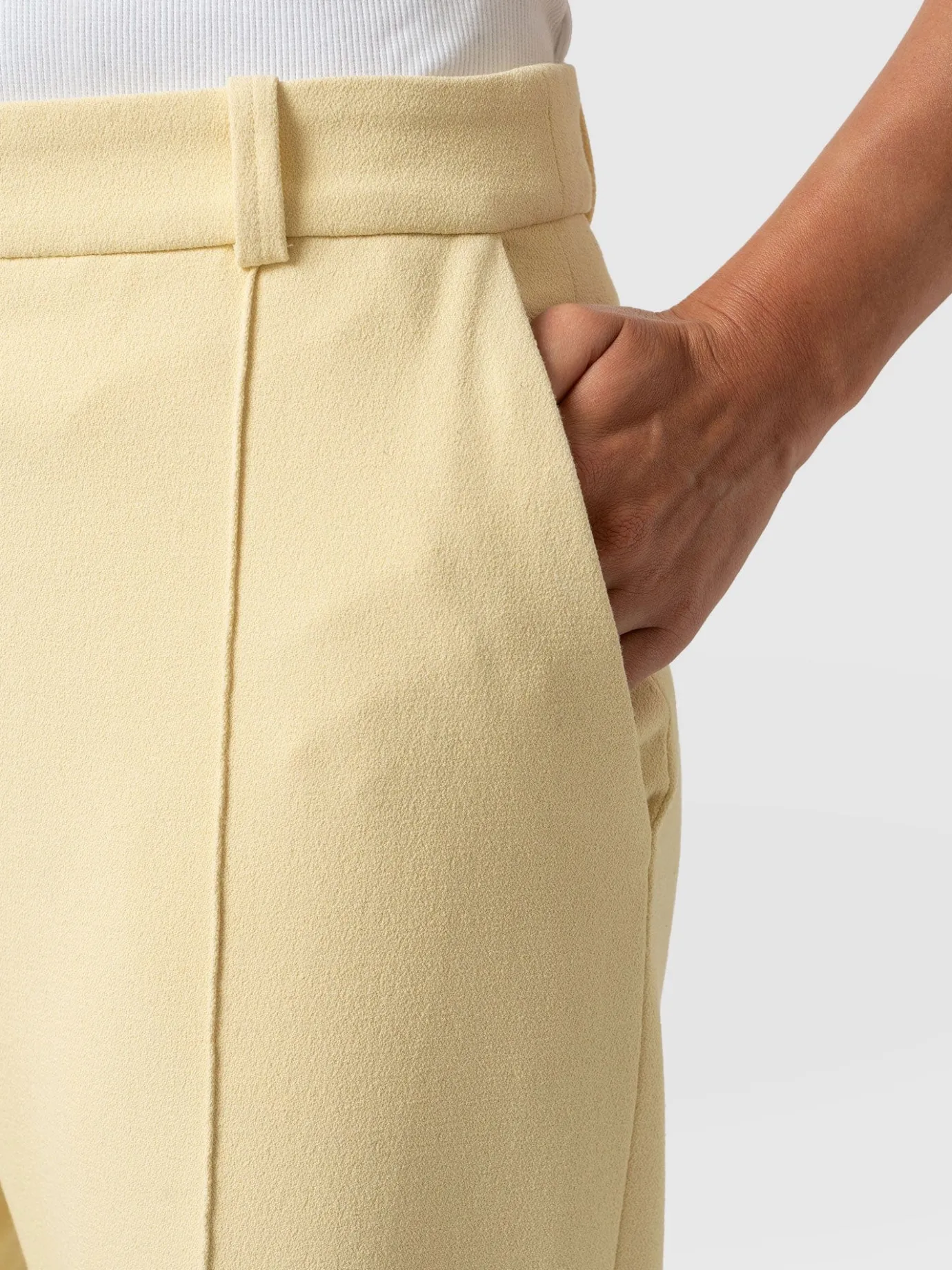 Pants|Saint and Sofia Cambridge Tailored Wide Leg Pant - Yellow