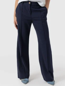 Pants|Saint and Sofia Cambridge Tailored Wide Leg Pant - Navy