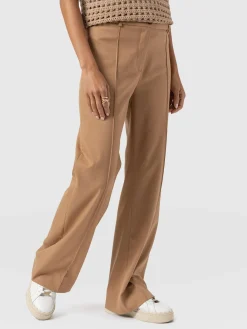 Pants|Saint and Sofia Cambridge Tailored Wide Leg Pant - Camel