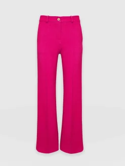Pants|Saint and Sofia Cambridge Tailored Wide Leg Pant - Hot Pink