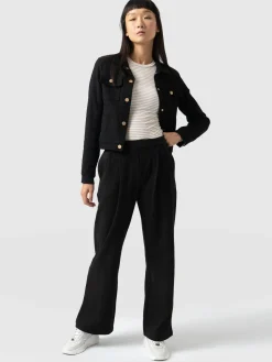 Pants|Saint and Sofia Camden Wide Leg Pant - Black