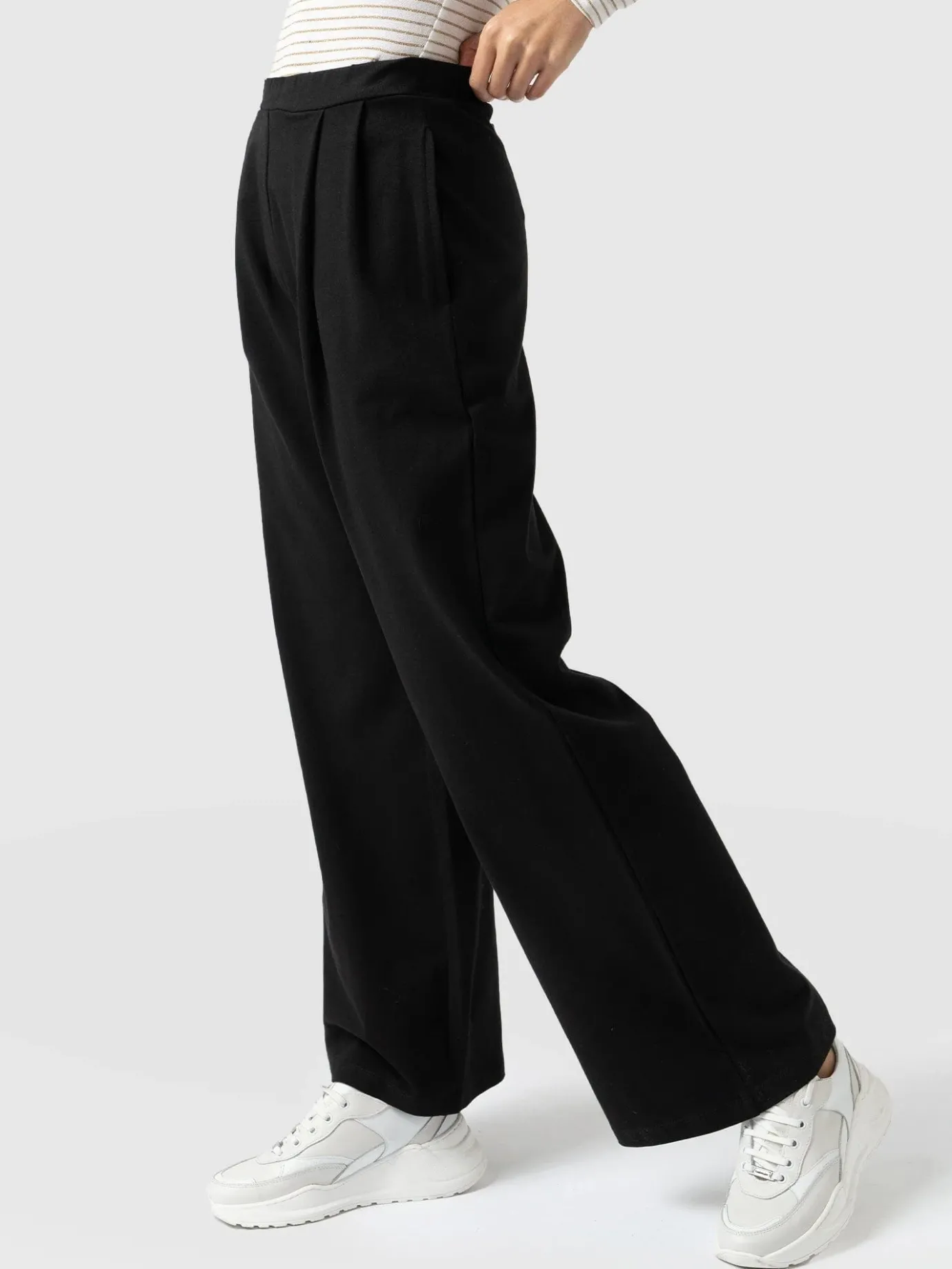 Pants|Saint and Sofia Camden Wide Leg Pant - Black