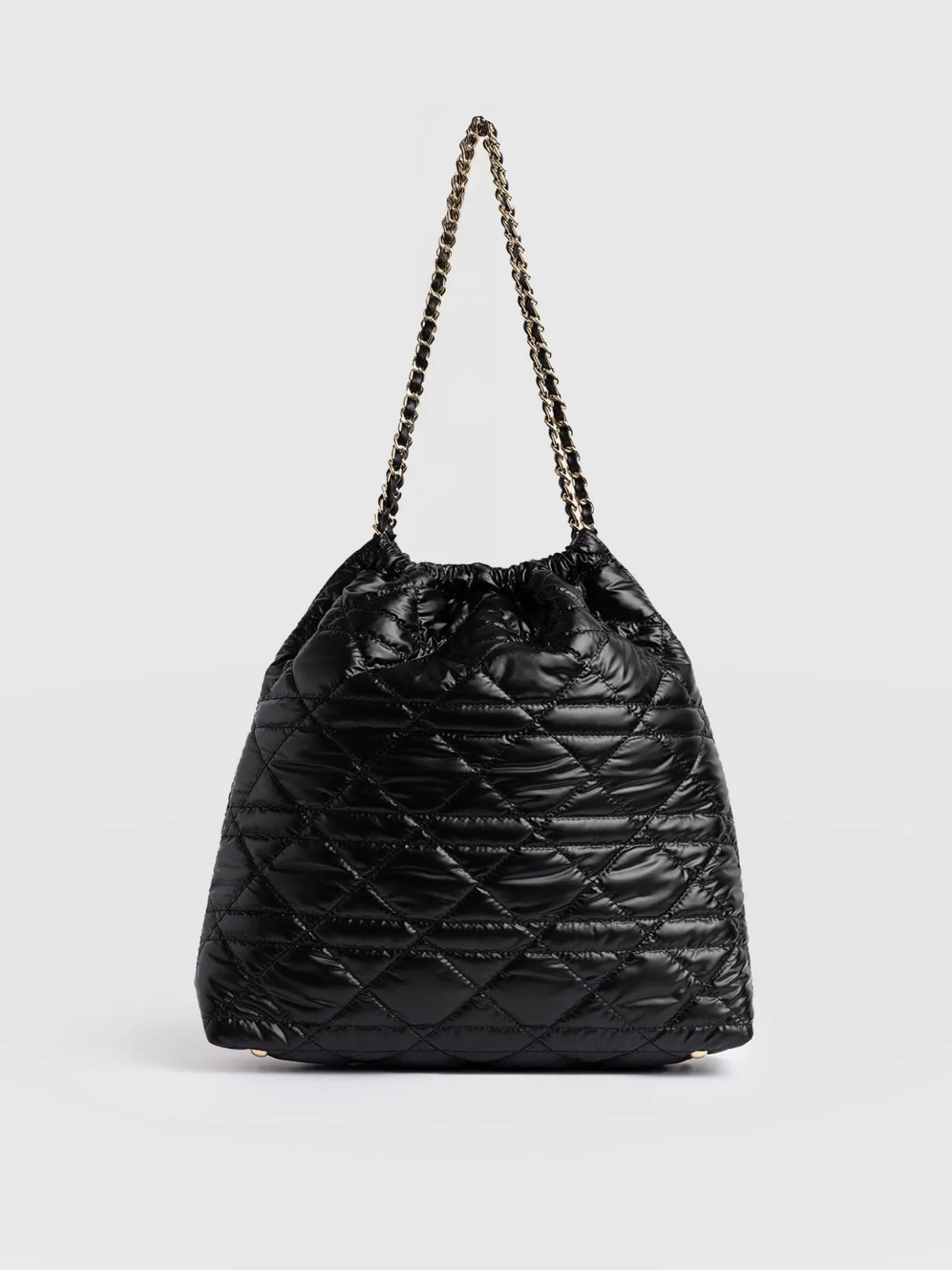 Shoulder Bags|Tote Bags|Saint and Sofia Camilla Drawstring Tote Bag - Black