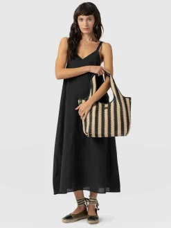 Dresses|Saint and Sofia Candice A-Line Dress - Black
