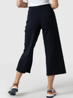 Shorts|Saint and Sofia Cara Wide Leg Culotte - Navy