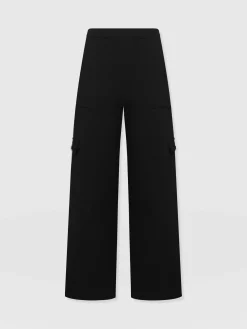 Pants|Saint and Sofia Cargo Chelsea Wide Leg Pant - Black