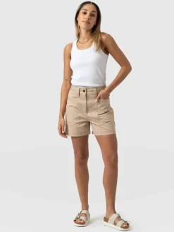 Shorts|Saint and Sofia Cargo Short - Beige