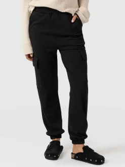 Pants|Saint and Sofia Cargo Tapered Pant - Black