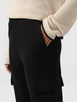 Pants|Saint and Sofia Cargo Tapered Pant - Black