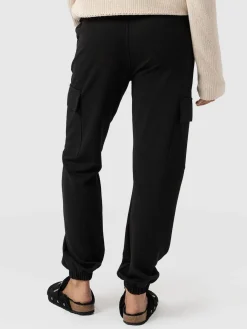 Pants|Saint and Sofia Cargo Tapered Pant - Black