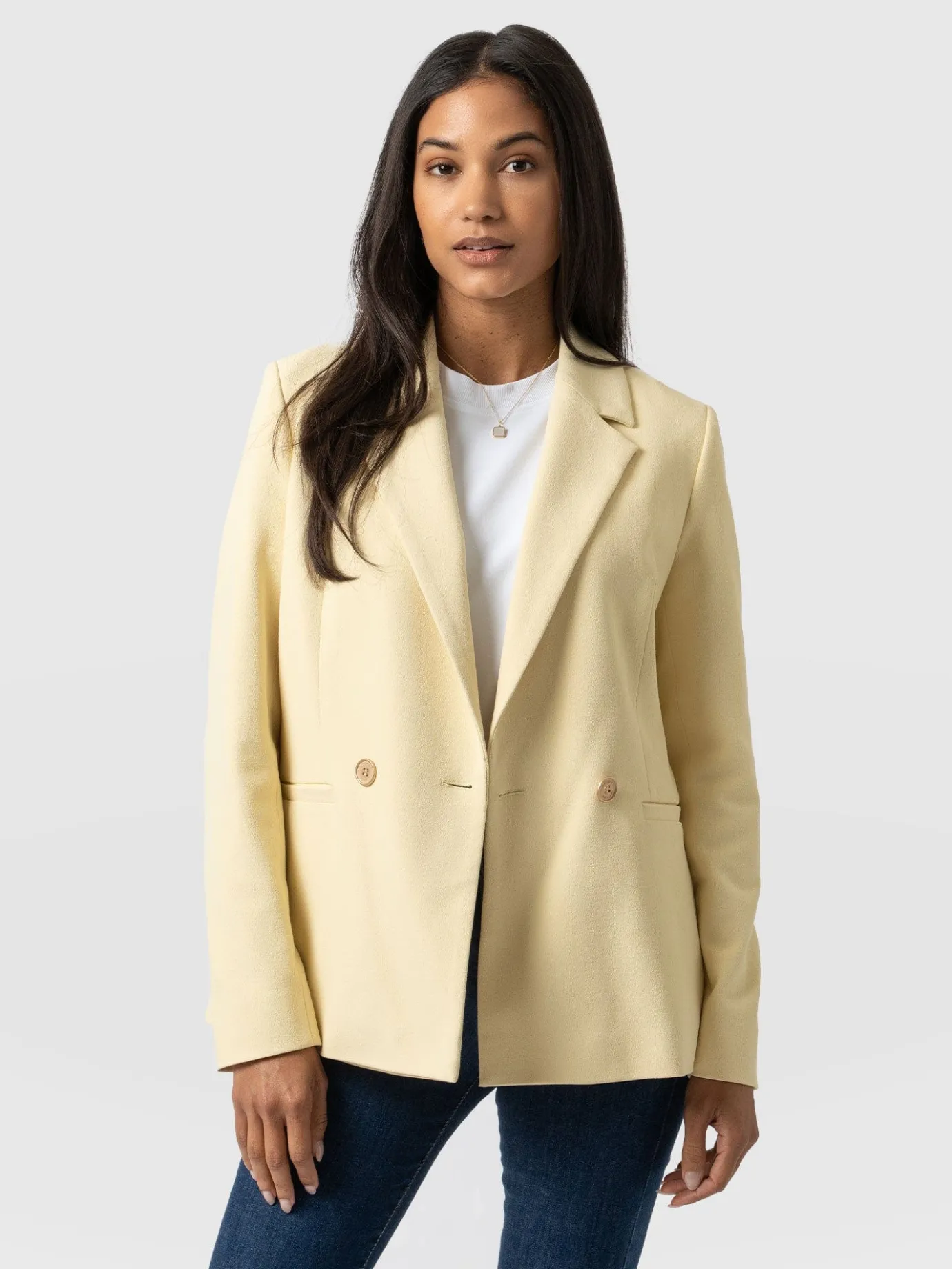 Coats & Jackets|Blazers|Saint and Sofia Carmen Blazer - Yellow