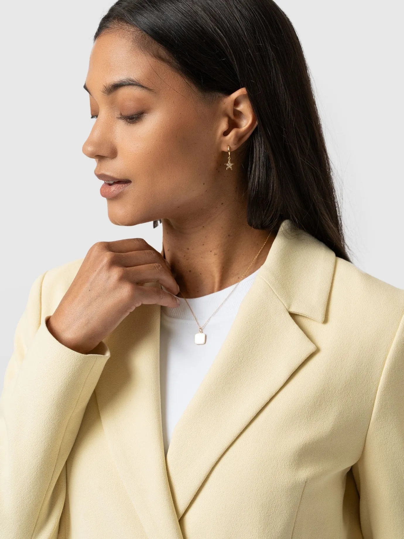 Coats & Jackets|Blazers|Saint and Sofia Carmen Blazer - Yellow