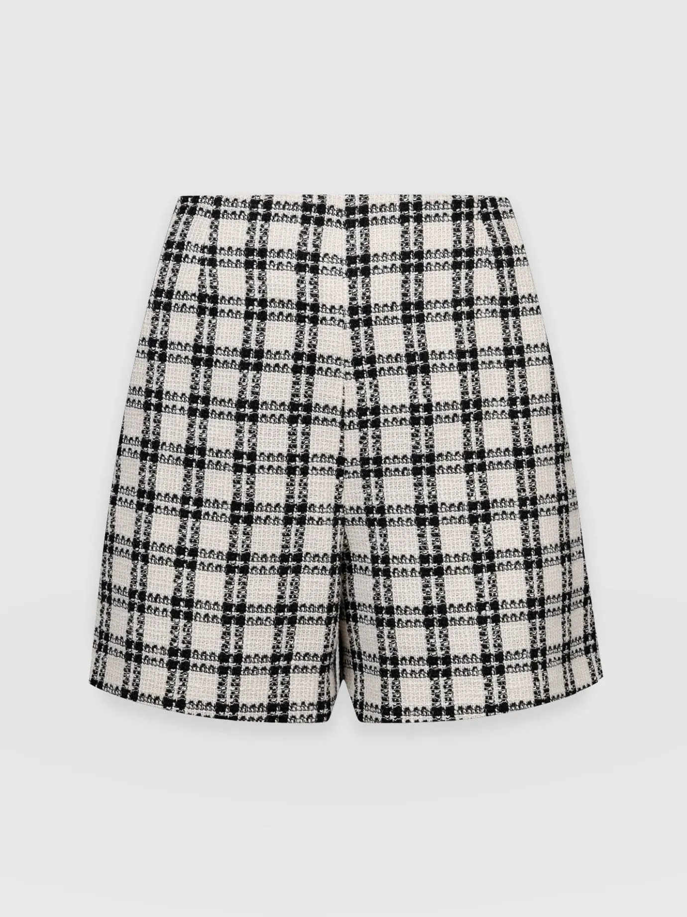 Shorts|Saint and Sofia Carnaby Short - Black & Cream Check