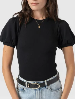 T-shirts & Tanks|Saint and Sofia Cavendish Tee - Black