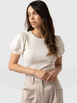 T-shirts & Tanks|Saint and Sofia Cavendish Tee - Cream