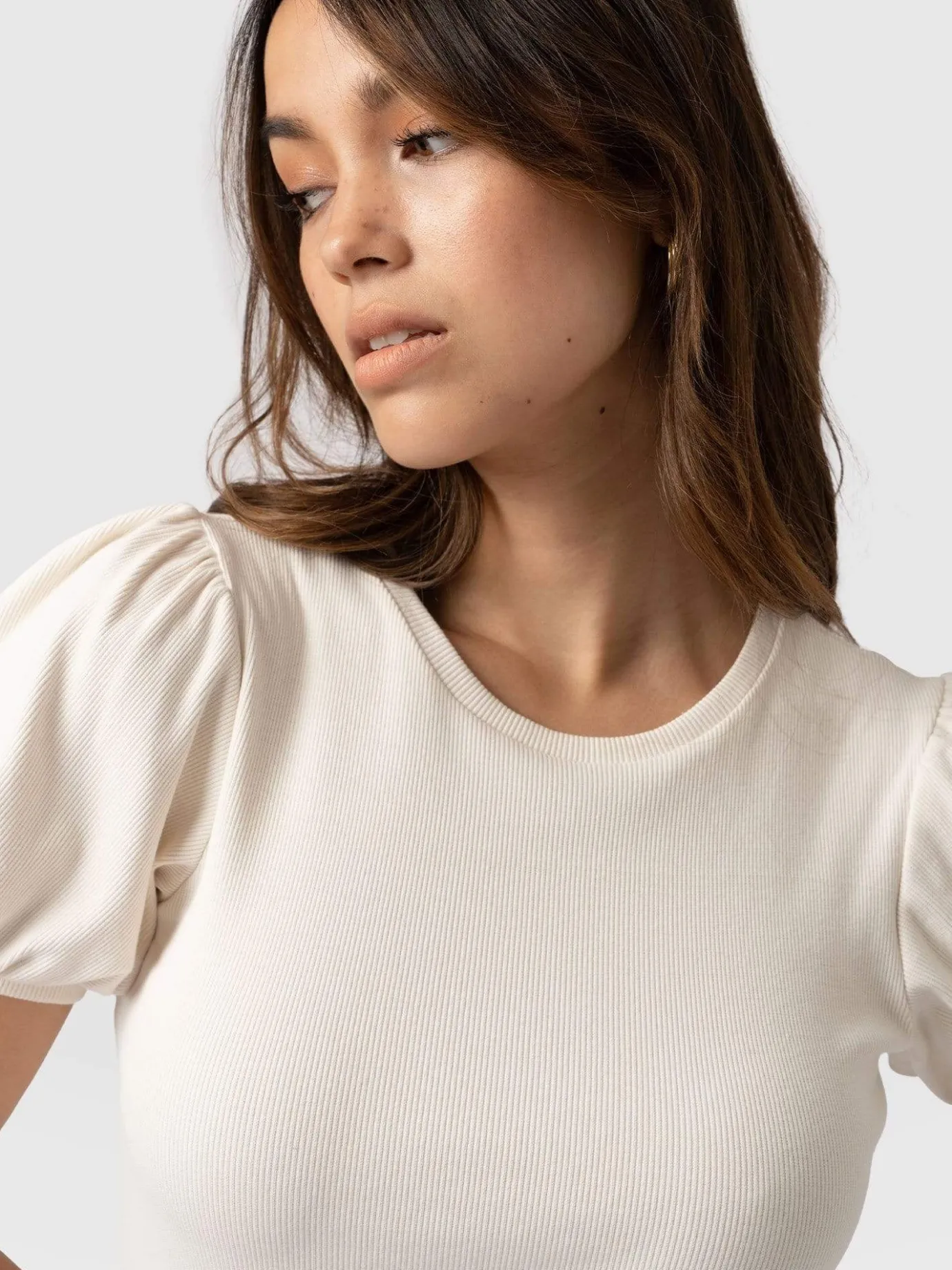 T-shirts & Tanks|Saint and Sofia Cavendish Tee - Cream