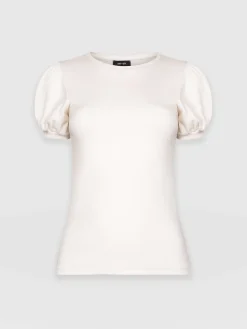 T-shirts & Tanks|Saint and Sofia Cavendish Tee - Cream