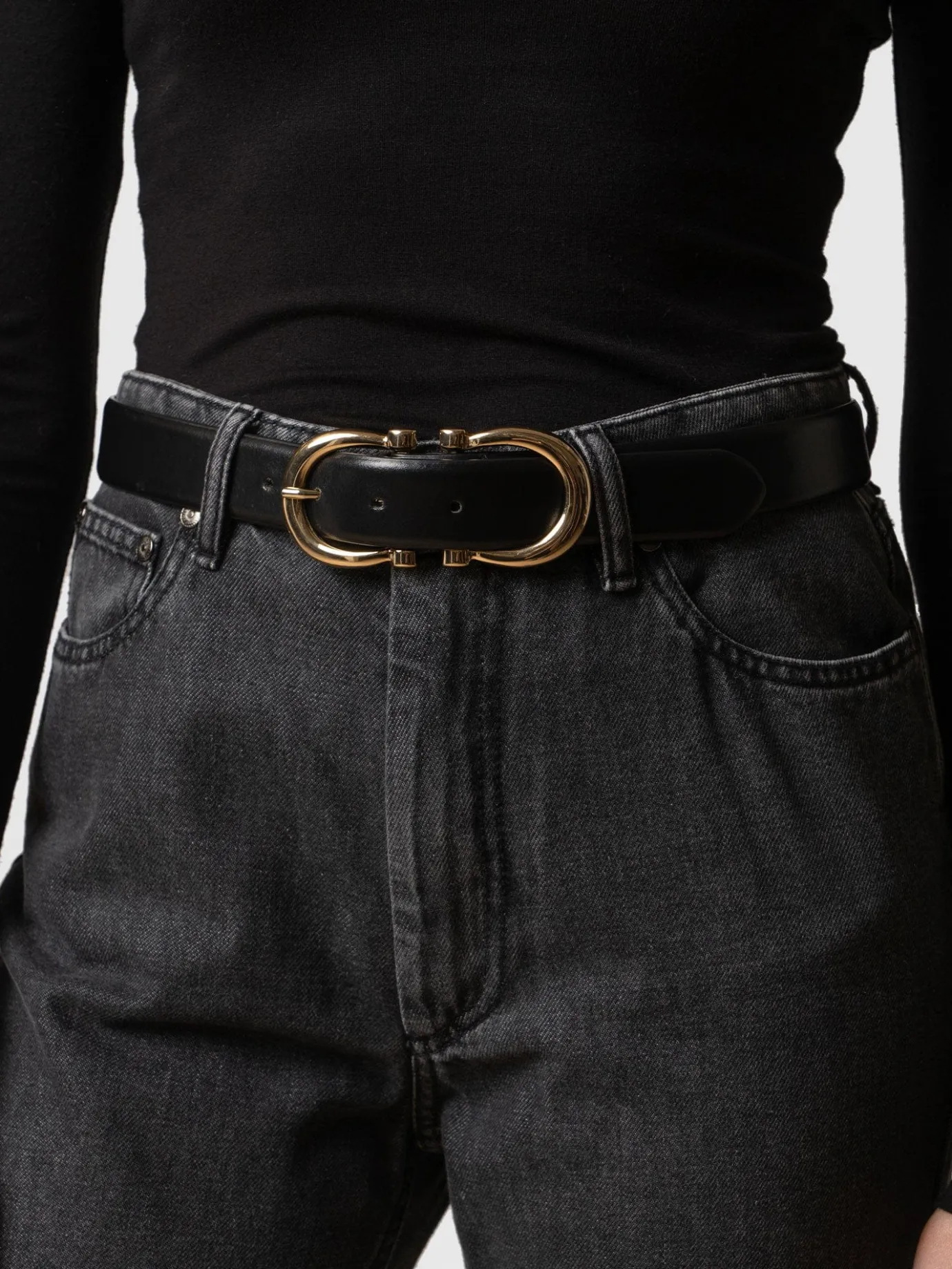 Leather Belts|Accessories|Saint and Sofia Chelsea Belt - Black