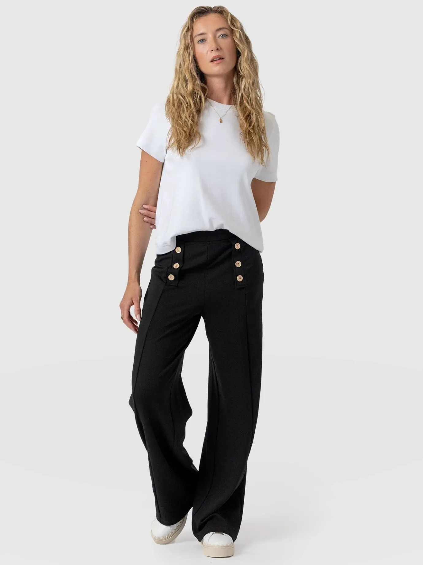 Pants|Saint and Sofia Chelsea Pant - Black Jersey