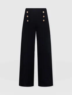 Pants|Saint and Sofia Chelsea Pant - Black Textured
