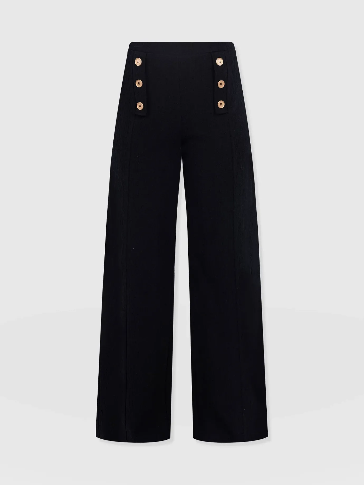 Pants|Saint and Sofia Chelsea Pant - Black Textured