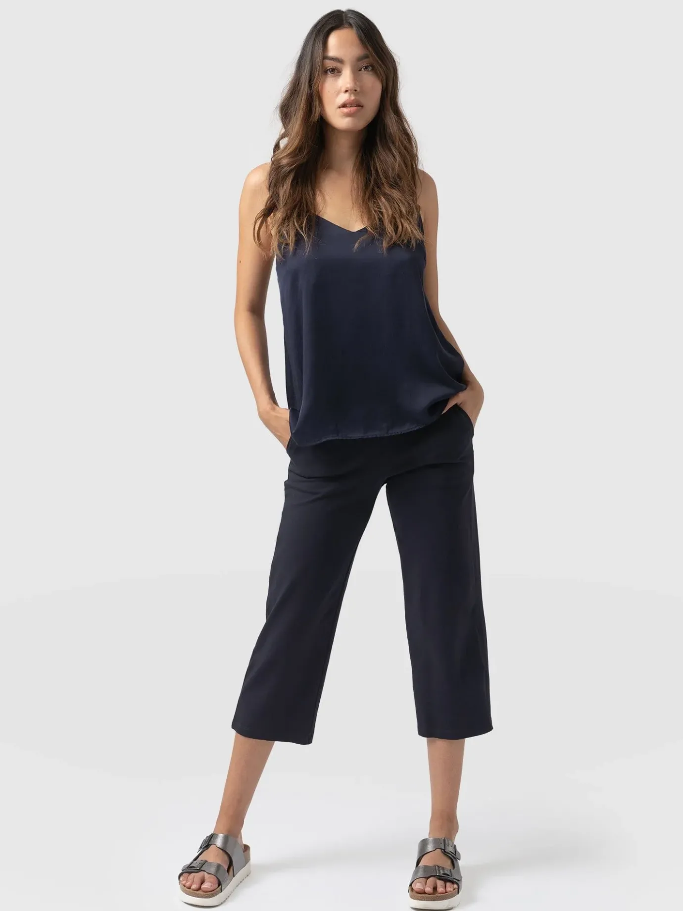 Shorts|Saint and Sofia City Culotte - Navy