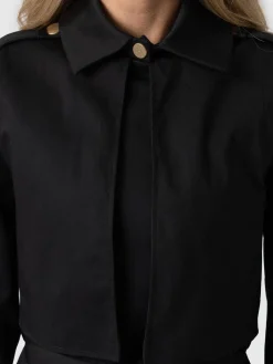 Coats & Jackets|Saint and Sofia Classic Trench Coat - Black