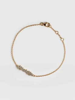 Gold Jewelry|Jewelry|Saint and Sofia Constellation Cluster Bar Bracelet - Gold
