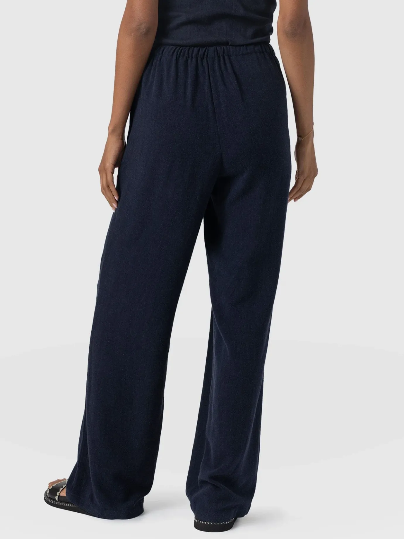 Pants|Saint and Sofia Corinne Linen Pant - Navy