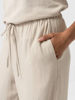 Pants|Saint and Sofia Corinne Linen Pant - Oatmeal