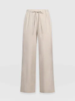 Pants|Saint and Sofia Corinne Linen Pant - Oatmeal