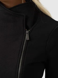 Coats & Jackets|Saint and Sofia Cotton Biker Jacket - Black