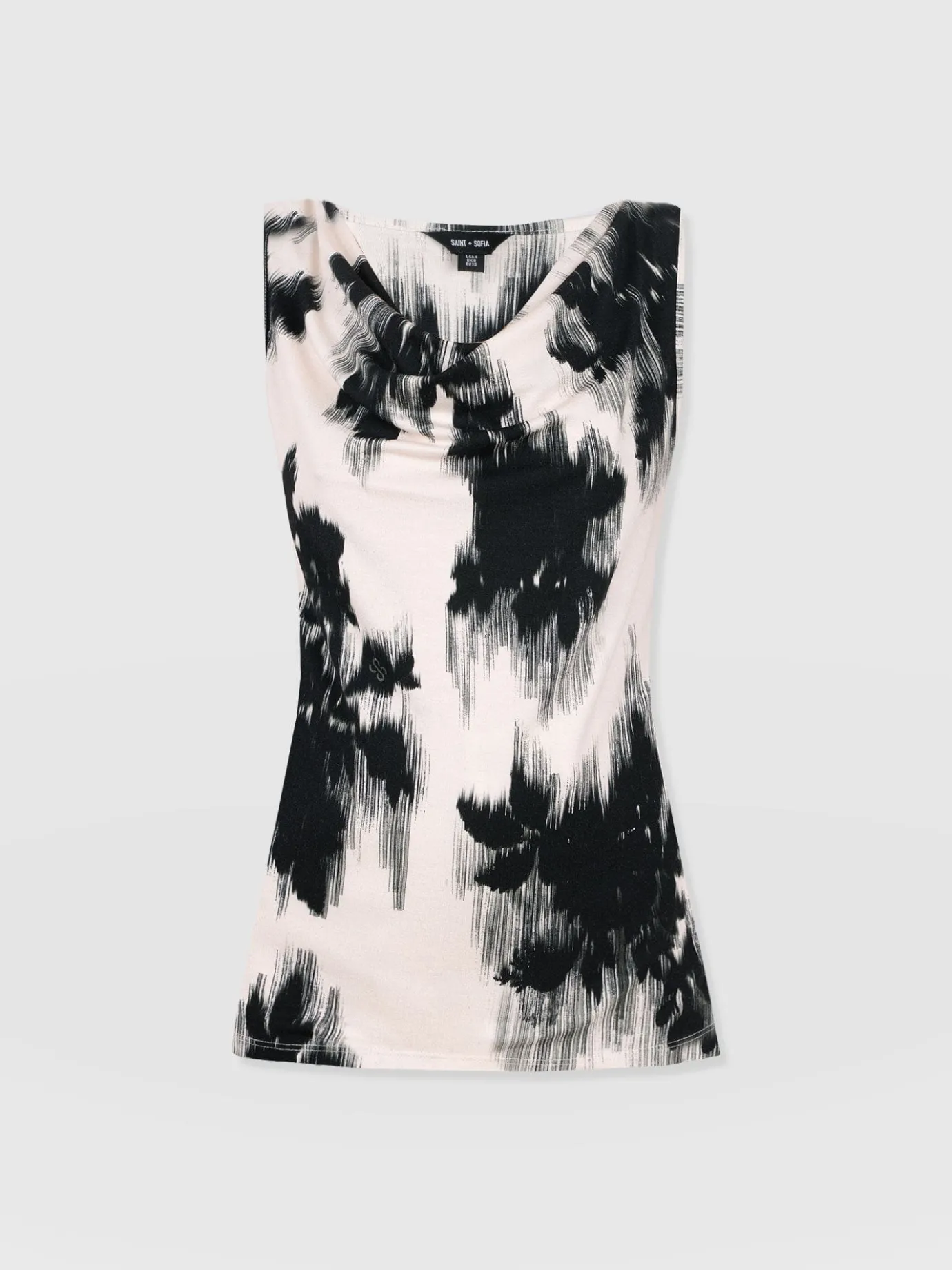 T-shirts & Tanks|Saint and Sofia Cowl Neck Cami - White Fade Floral