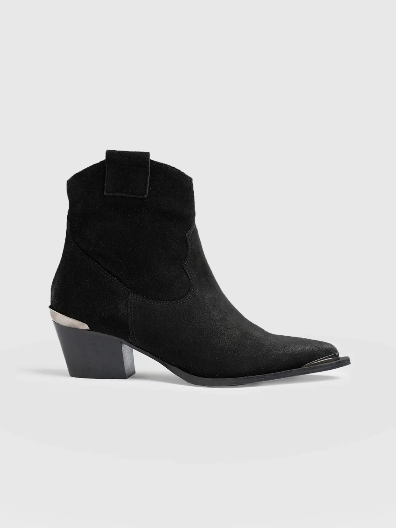 Boots|Shoes|Saint and Sofia Dallas Metal Boot - Black