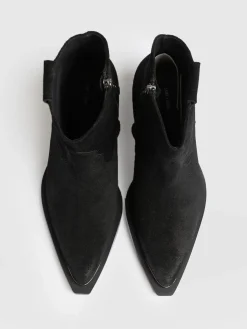 Boots|Shoes|Saint and Sofia Dallas Metal Boot - Black