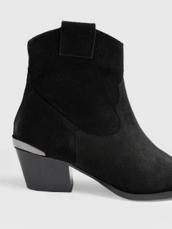 Boots|Shoes|Saint and Sofia Dallas Metal Boot - Black