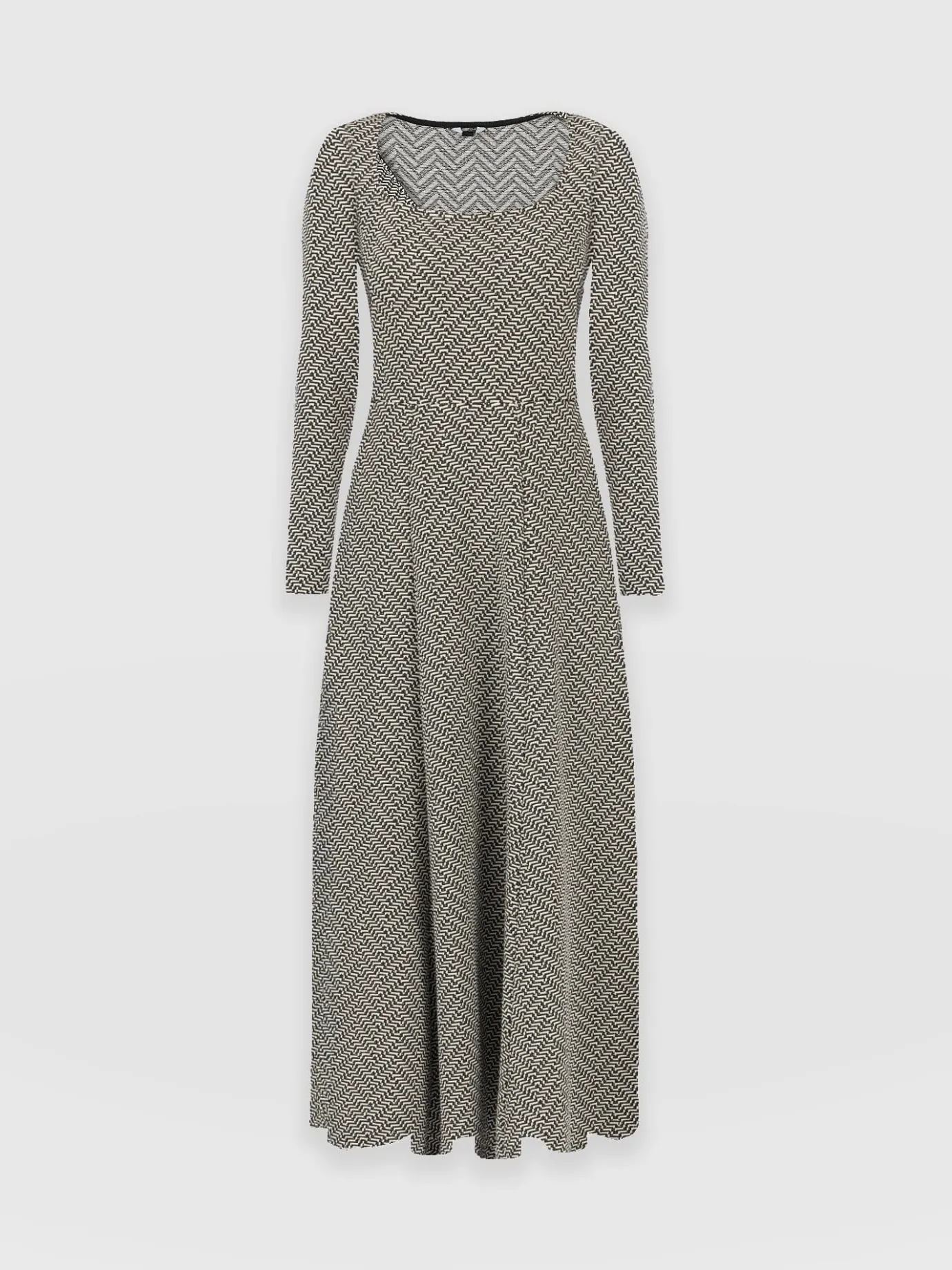 Dresses|Saint and Sofia Darcey Flared Dress - Cream Lurex