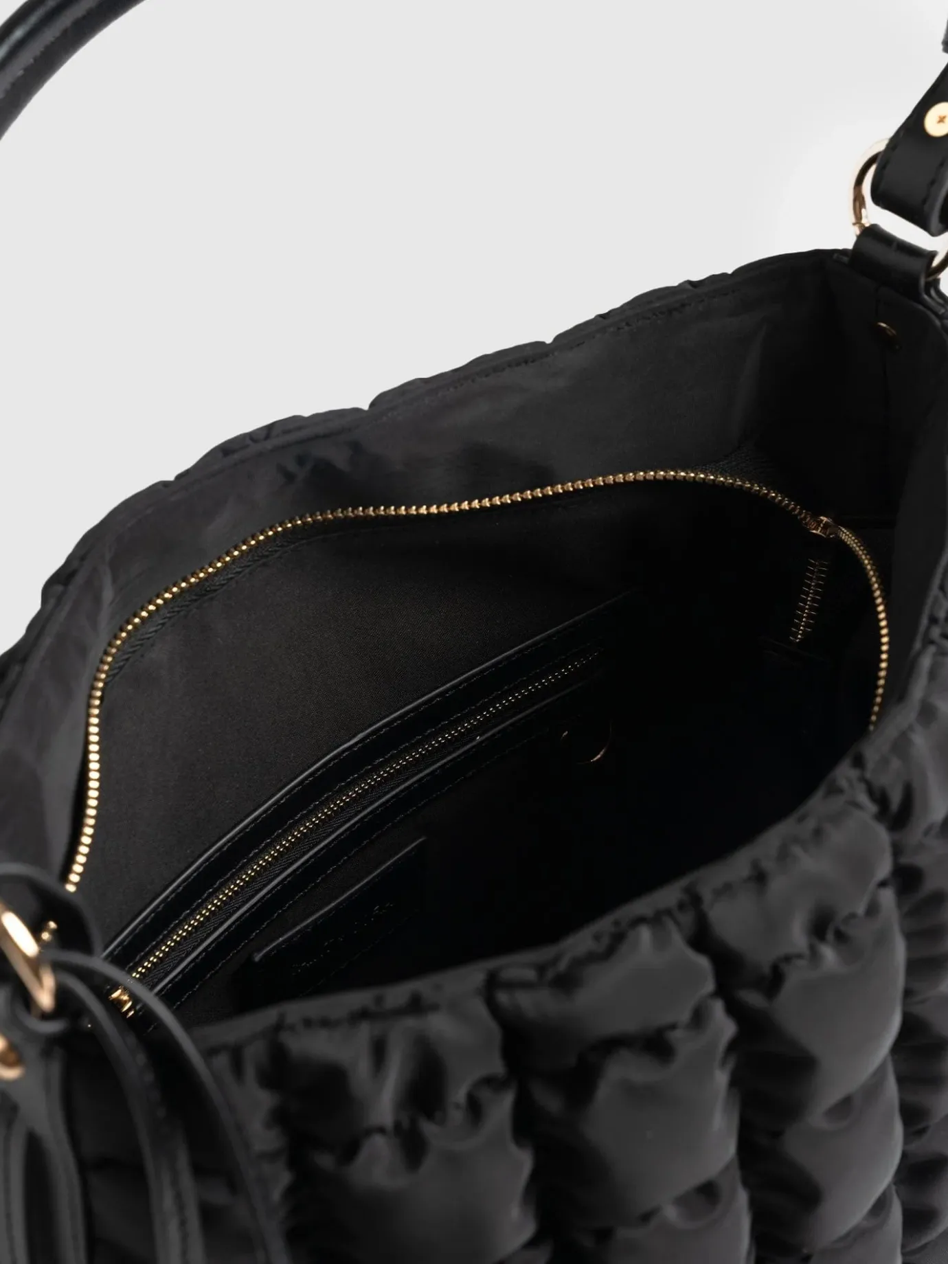 Cross Body Bags|Tote Bags|Saint and Sofia Darcey Puff Tote Bag - Black