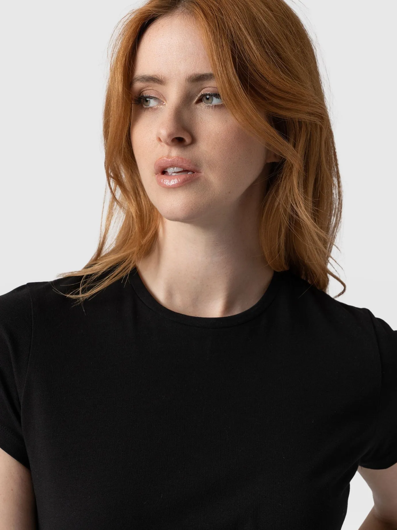 T-shirts & Tanks|Saint and Sofia Easy Cotton Tee - Black