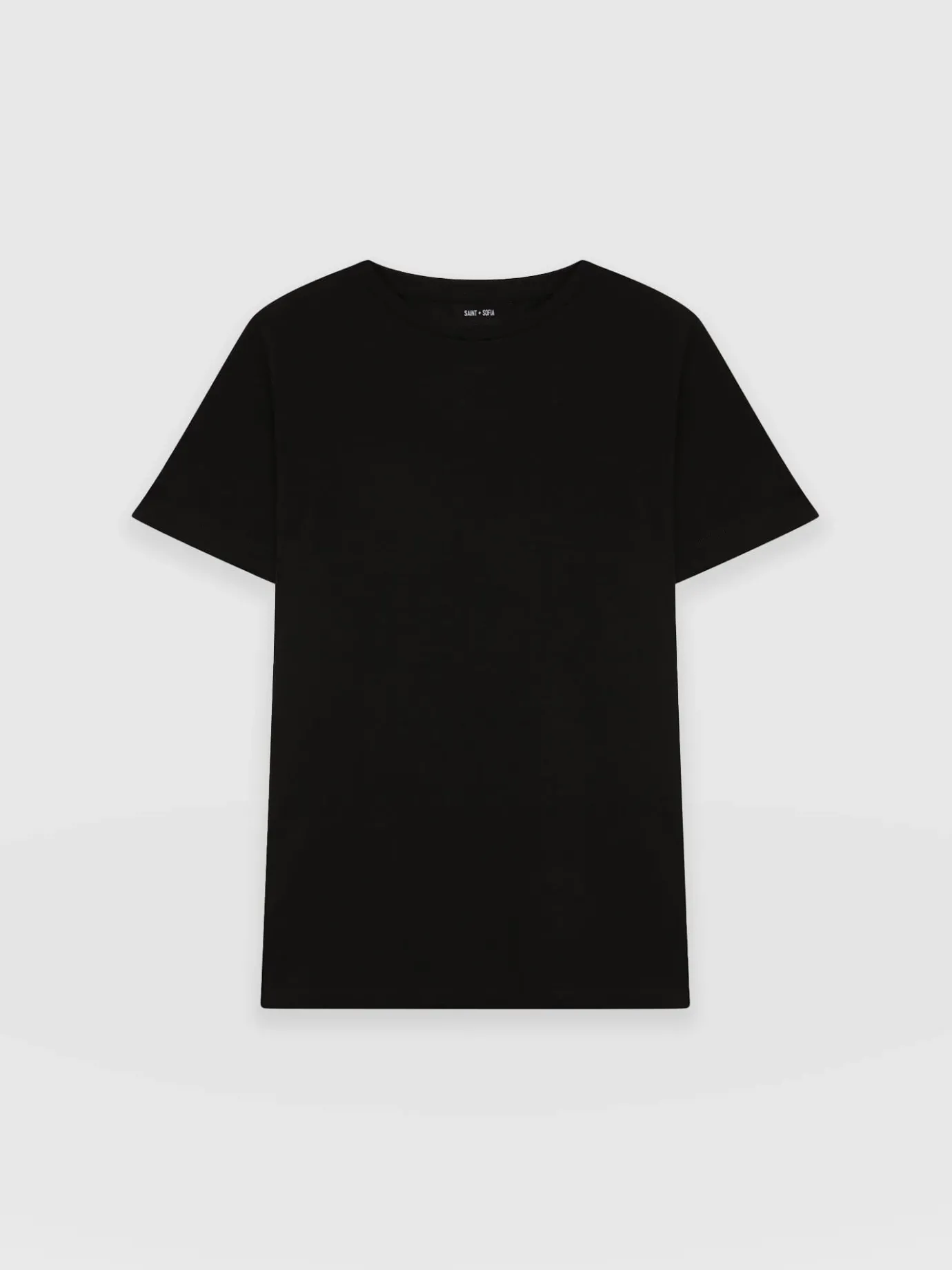 T-shirts & Tanks|Saint and Sofia Easy Cotton Tee - Black