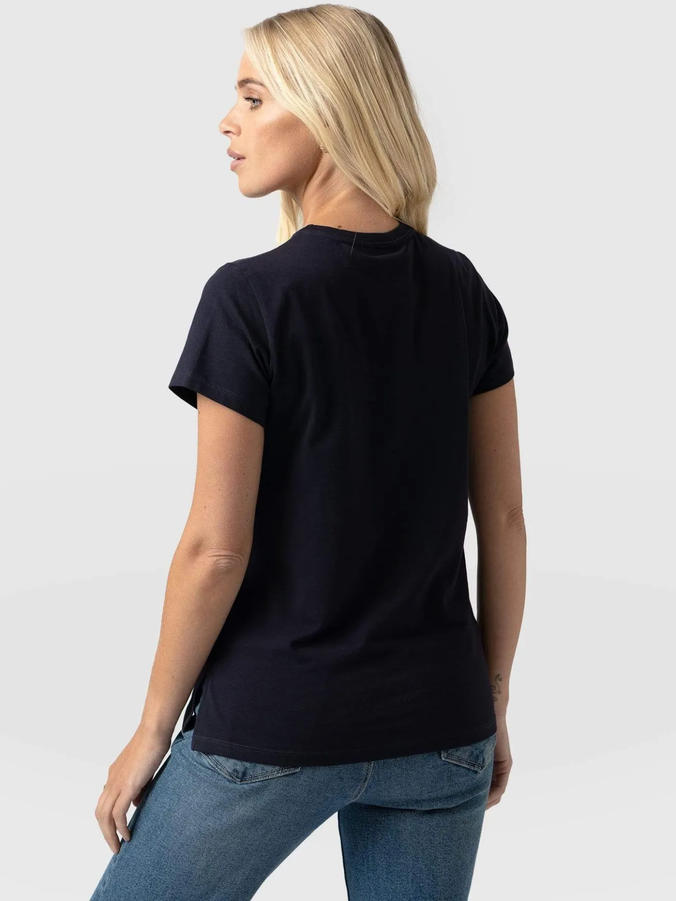 T-shirts & Tanks|Saint and Sofia Easy Cotton Tee - Navy