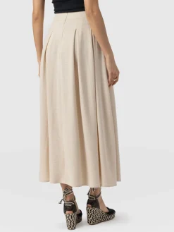 Skirts|Saint and Sofia Eliza Pleated Skirt - Cream