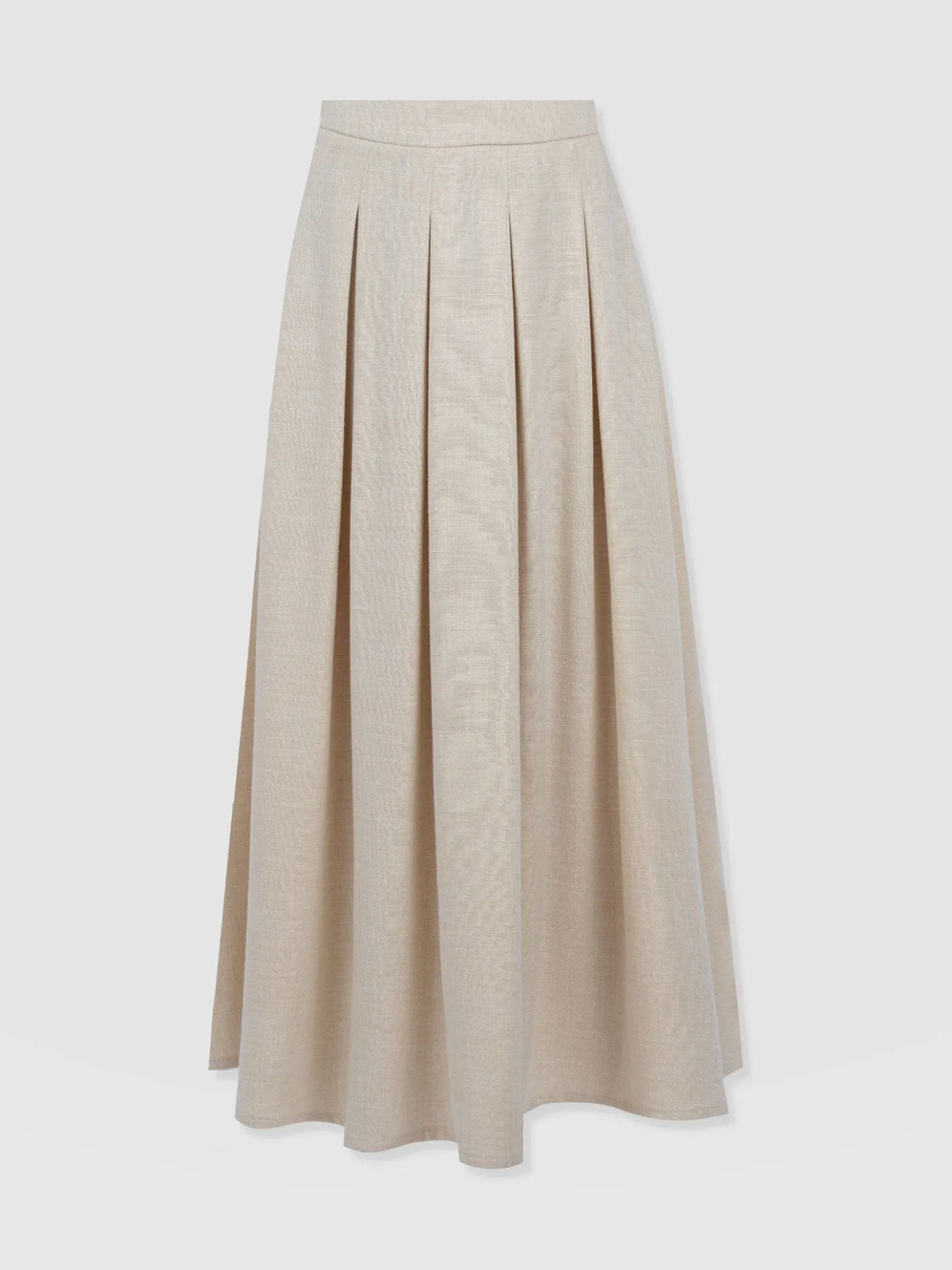 Skirts|Saint and Sofia Eliza Pleated Skirt - Cream