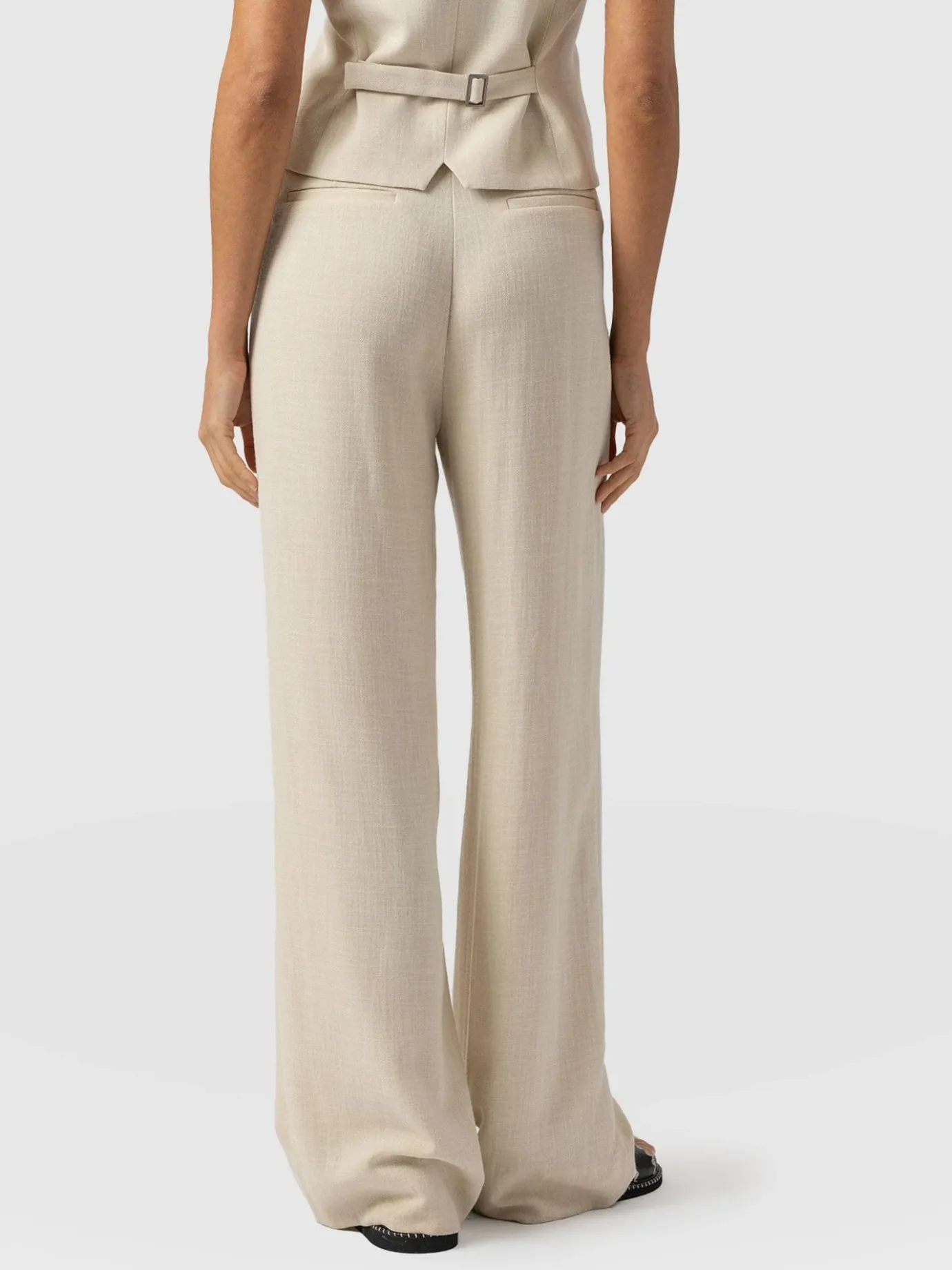 Pants|Saint and Sofia Emery Wide Leg Pant - Cream