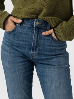 Denim & Jeans|Saint and Sofia Emma Straight Leg Jean - Mid Blue
