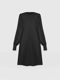 Dresses|Saint and Sofia Esme Zip Up Dress - Black