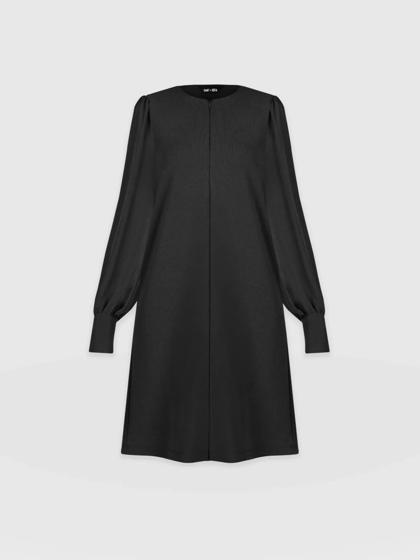 Dresses|Saint and Sofia Esme Zip Up Dress - Black