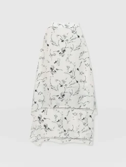 Skirts|Saint and Sofia Etta Layered Skirt - White Floral